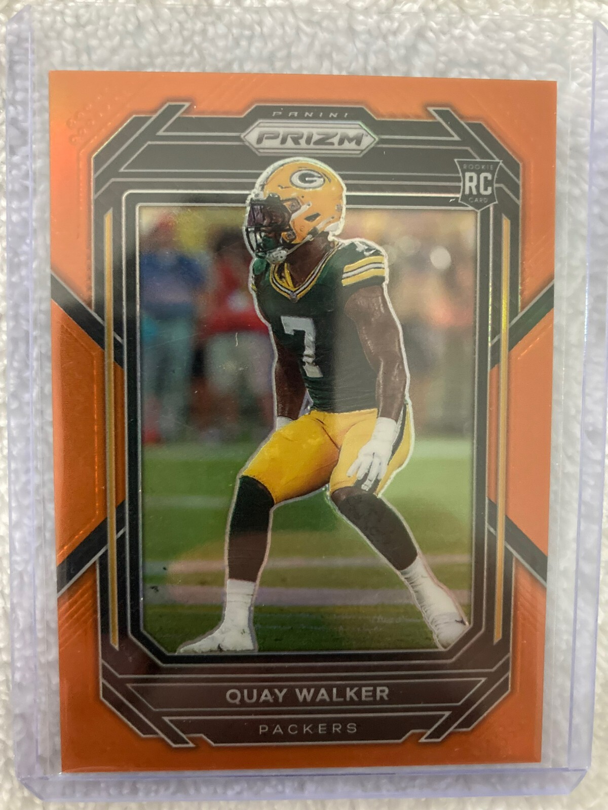 Quay Walker 2022 Prizm Rookie Orange 020/249. Card #373