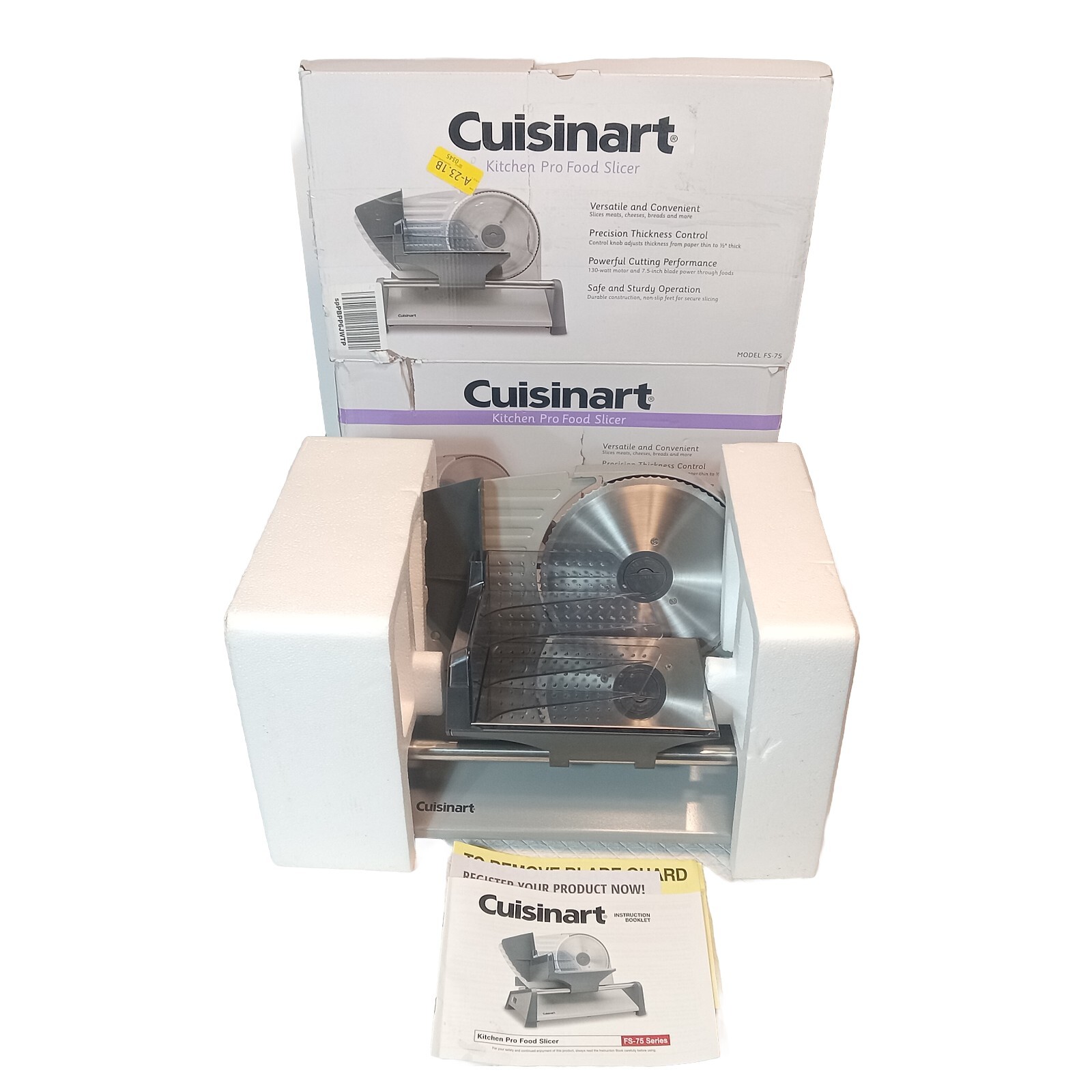 Cuisinart FS75 Kitchen Pro 7.5" Blade Food Slicer eBay