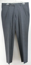 Ted Baker Dress Pants Mens 34R Gray 100 Wool Jarrett Straight Trouser 35x32