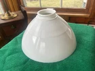 Large Mid Century Milk Glass 10" Diffuser Lamp Shade, 3" Fitter, Free S/H