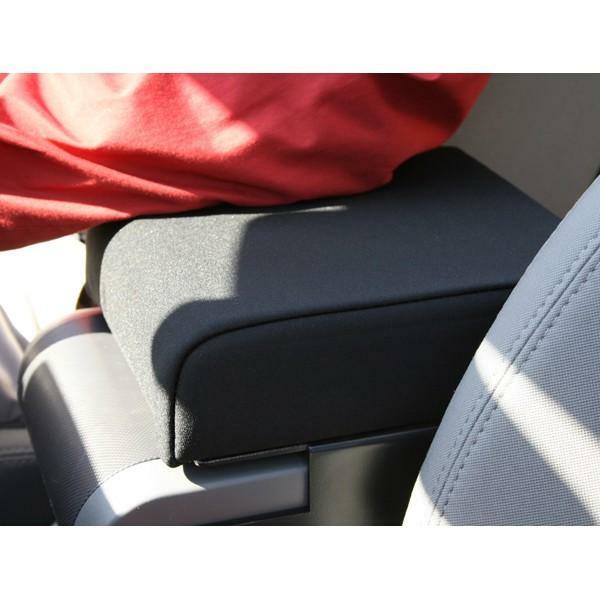 Housse de console centrale en néoprène premium noir pour finitions Jeep Wrangler JK 07-10