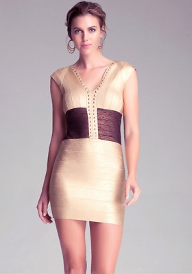 bebe gold foil dress Satin Maxi With Gold Chain Straps – bebe
