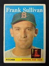 1958 Topps #18 Frank Sullivan Boston Red Sox VG