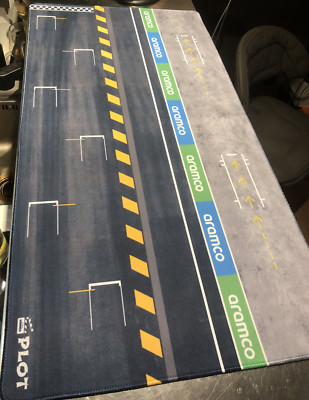 Plot 1/64 scale large mouse pad racing track car scene diorama Display Toy
