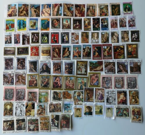 Collection de timbres peintures et d'art - 100 à 4000 timbres différents  - Photo 1/1