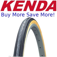 KENDA Black/Gumwall 27 x 1-1/4" Classic Road Bike Tire Bicycle Tyre 27"