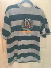 Vintage Disney World "Disney University" Mickey Inc T-Shirt S/M Green/Gray