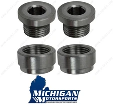 Mild Steel Oxygen Sensor Bung & Plug Set - M18 x 1.5 -ICT Billet 551548 O2 Bungs