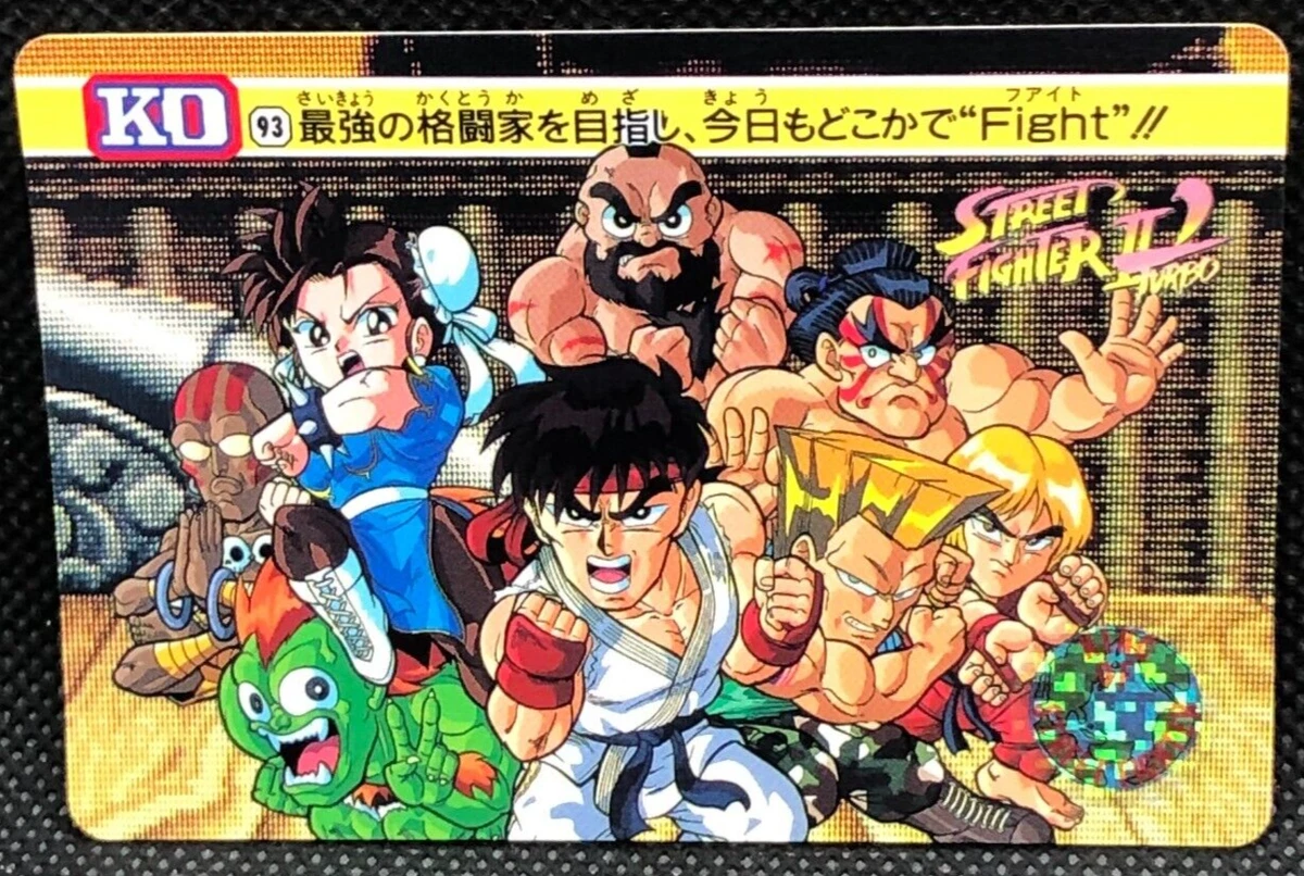 RYU Street Fighter Ⅱ Card Made in japan Rare BANDAI CAPCOM F/S