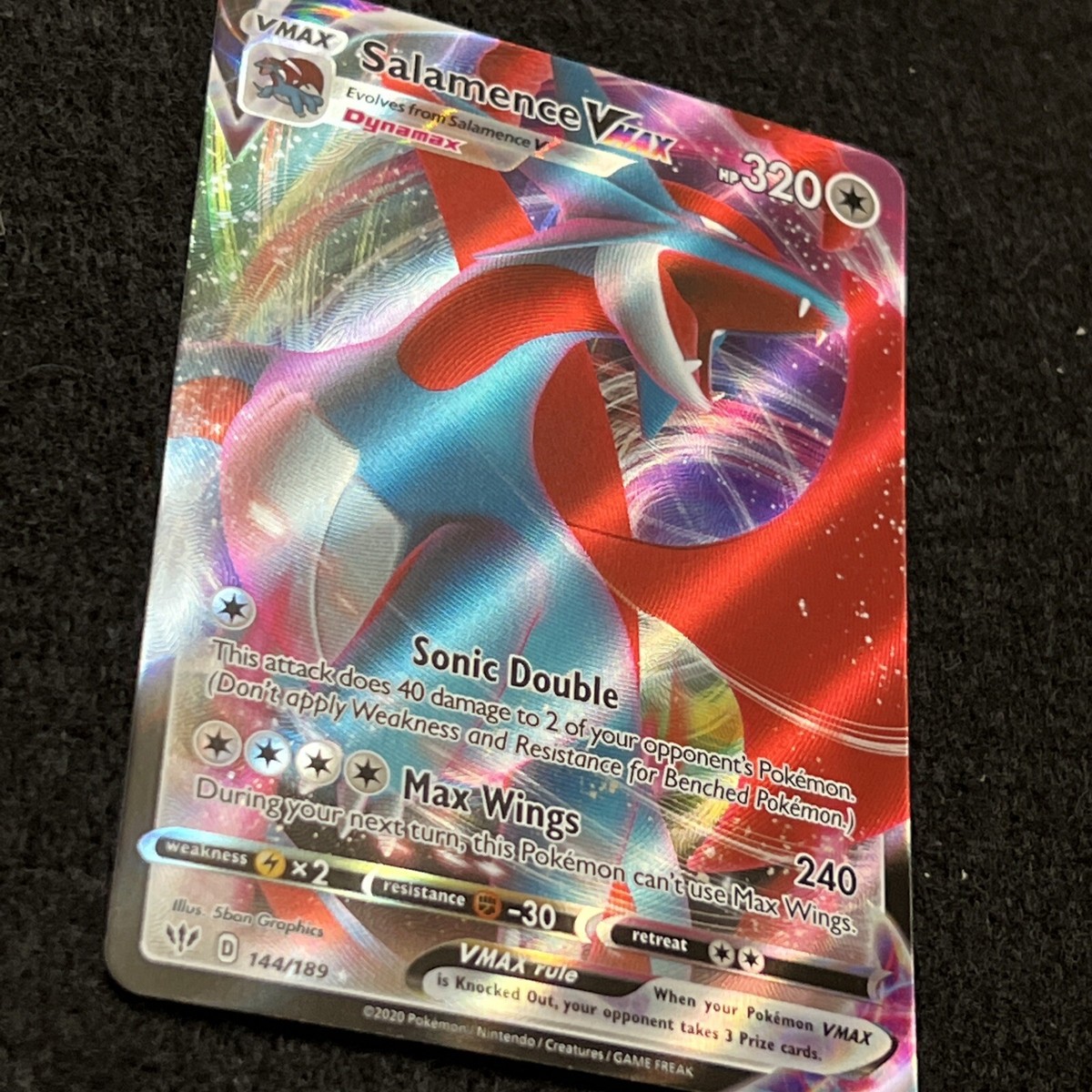 世界112枚 PSA10 ボーマンダVMAX salamence HR 44 PSA 10 GEM MINT Salamence VMAX 144/189 Darkness Ablaze FULL
