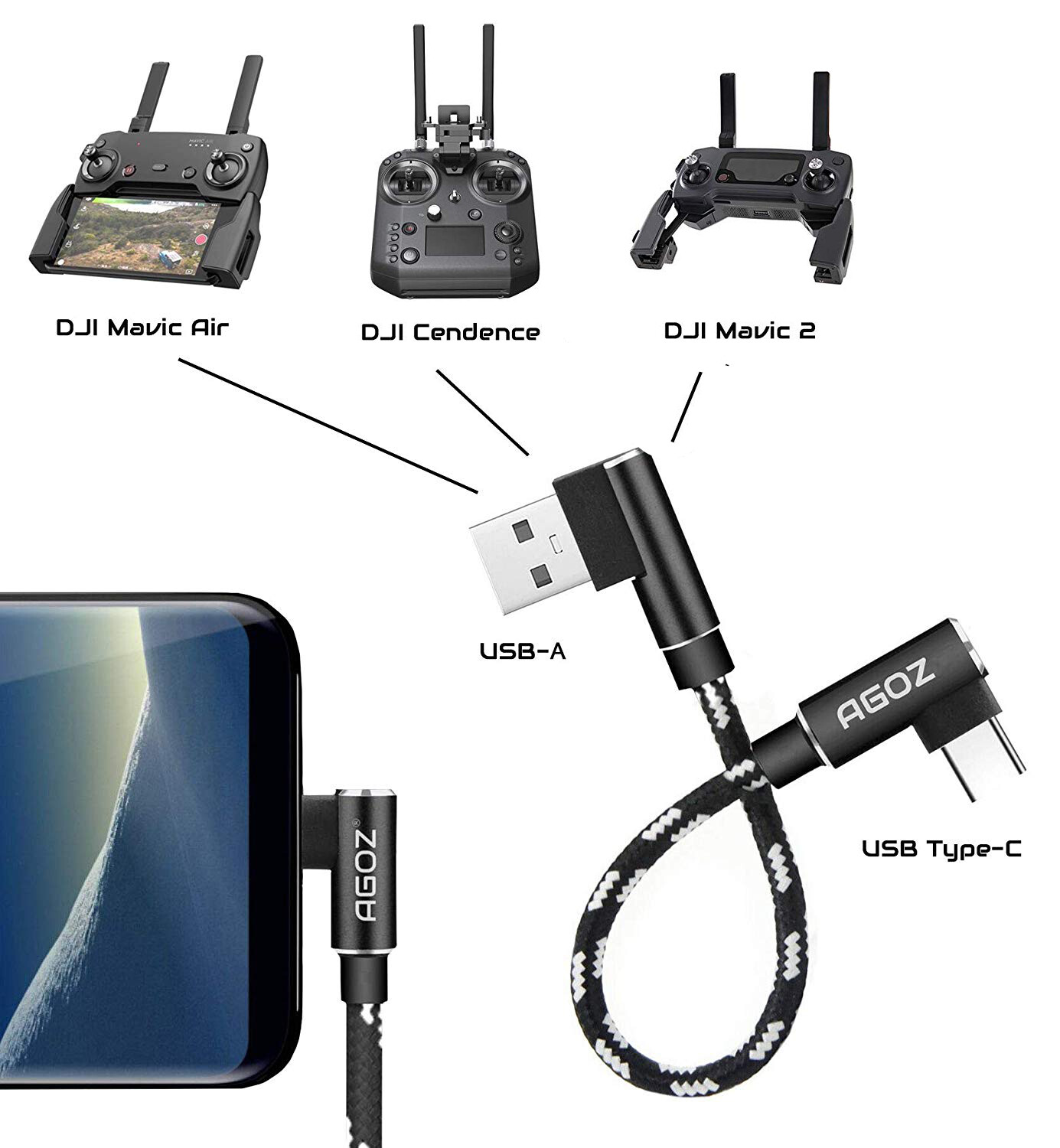 Usb Cable Charging Mavic Pro Controller Charging Cable Charging