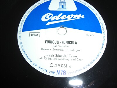 (S7069) Joseph Schmidt - Funiculi Funicula - Simplicius