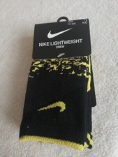 Nike Lightweight Crew Boys Kids 2pk Socks Shoe Size 7C-10C NWT