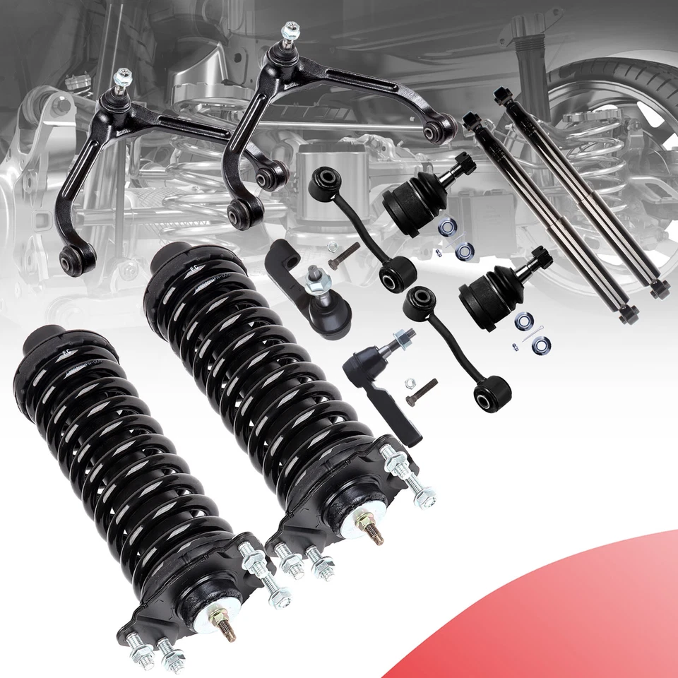 For 2005 2006 2007 Jeep Liberty Front Struts & Rear Shocks & Control Arms Kit Foto 2 de 4