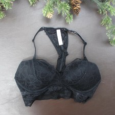 Victoria's Secret Bra Size S Black Lace Wireless Padded Pullover