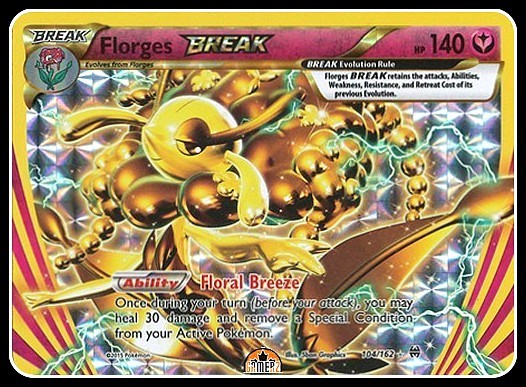 Florges BREAK - 104/162 - Rare Holo -(x1)- XY Breakthrough - NM-Mint!!!