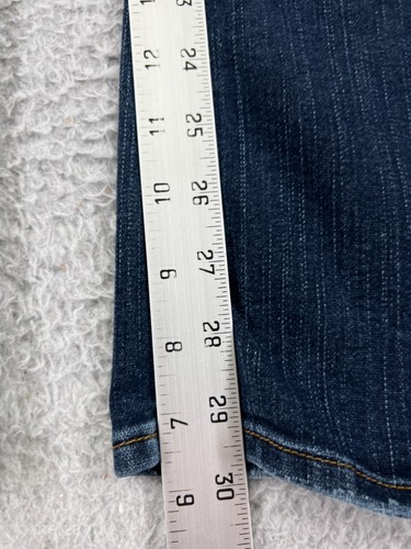 Pantalones de mezclilla plateados para mujer 28 azules corte bota Suki mezcla de algodón occidental - Imagen 12 de 15