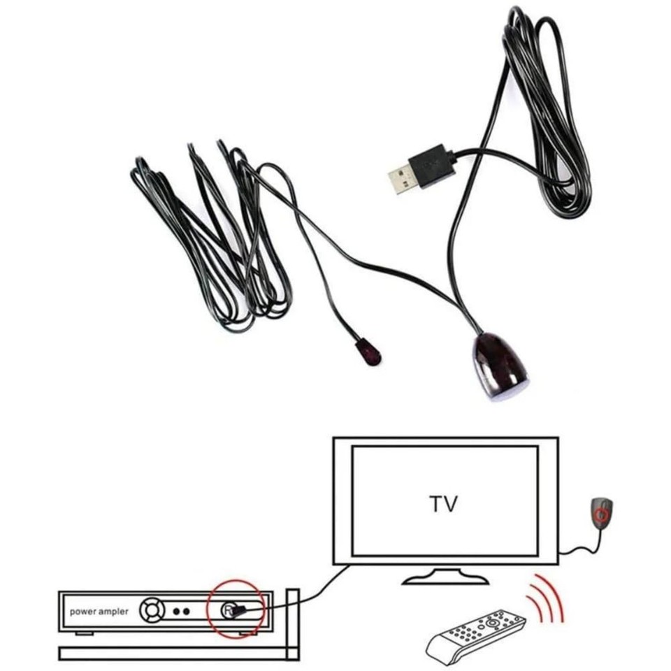 For Audio-visual Device Infrared Remote Extender Plug-N-Play Versatile ...