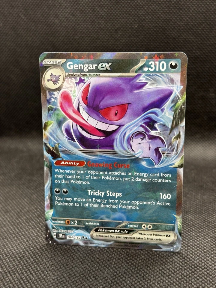 Pokémon Gengar EX Holo Double Rare Card 104/162SV05 Temporal Forces - Image 2 of 3