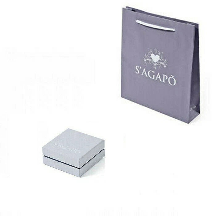 Sagapo Collana Donna Acciaio Cuore Stella Quadrifoglio Girocollo Catenina - Immagine 2 di 2