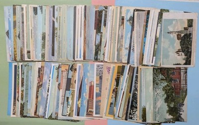 Lot of 100 Vintage Chicago Illinois Postcards - Mostly Litho, Some Linen Chrome