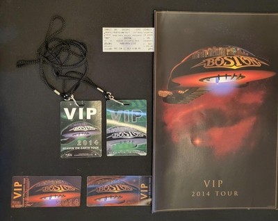 Boston - Heaven On Earth Tour 2014 VIP Poster w/ Ticket(s), Bag