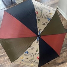 Aramis Clever Weather Wooden Handle Umbrella Colorblock Multicolor 35.5 In.