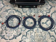 Audioquest Type 4 Speaker Cable Hyperlitz LGC Copper Blue - 15 Ft Trio - Banana