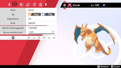 Glurak Gigadynamax Pokemon Schwert&Schild 