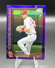 2025 Topps Chrome Update #USC157 Thomas Saggese Purple Refractor /250