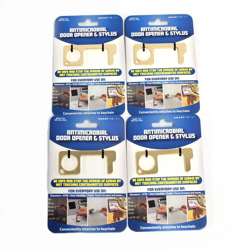 Противомикробный открыватель дверей и стилус из золота - Набор из 4 предметов