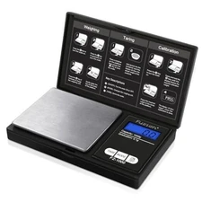  Digital Pocket Gram Scale 1000g/0.1g, Small Digital Scales Grams FZ-1000 Black