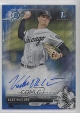 2017 Bowman Draft Chrome Pick Blue Wave Refractor 24/150 Kade McClure Auto 0bj1