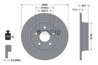 2X Pagid Bremsscheibe 55389NC FüR Ford MAX 2 DXA CB7 CEU Kuga DM2 Van Transit