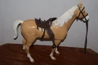 Vintage 1965 Marx Johnny West Thunderbolt Horse with Vintage Tack  Set