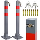 Absperrpfosten Klappbar zum Einbetonieren 1-5 Set Parkplatzsperre abschließbar
