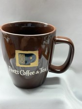 Peet’s Coffee and Coffee Colored Brown Coffee Mug Cup by Bodum Stoneware