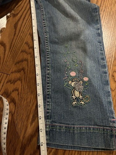 Original Bobby Jack Jeans Don’t Burst My Bubble Size 10 Girls y2k - Picture 17 of 19