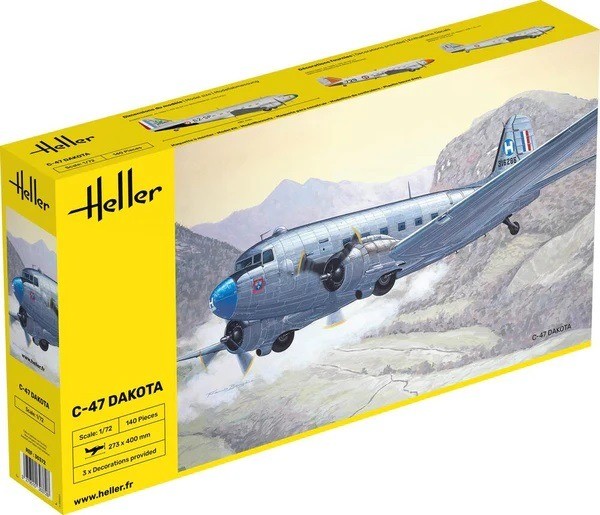 Maquette avion Douglas C-47 Dakota Heller pour des soirées modélisme créatives