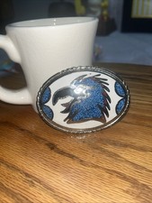 STUNNING Eagle INLAID AMERICAN EAGLE BELT BUCKLE.