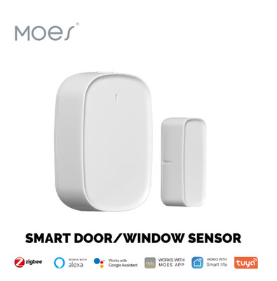 MOES Tuya ZigBee3.0 Smart Window Door Gate Sensor Detector Smart Home Security