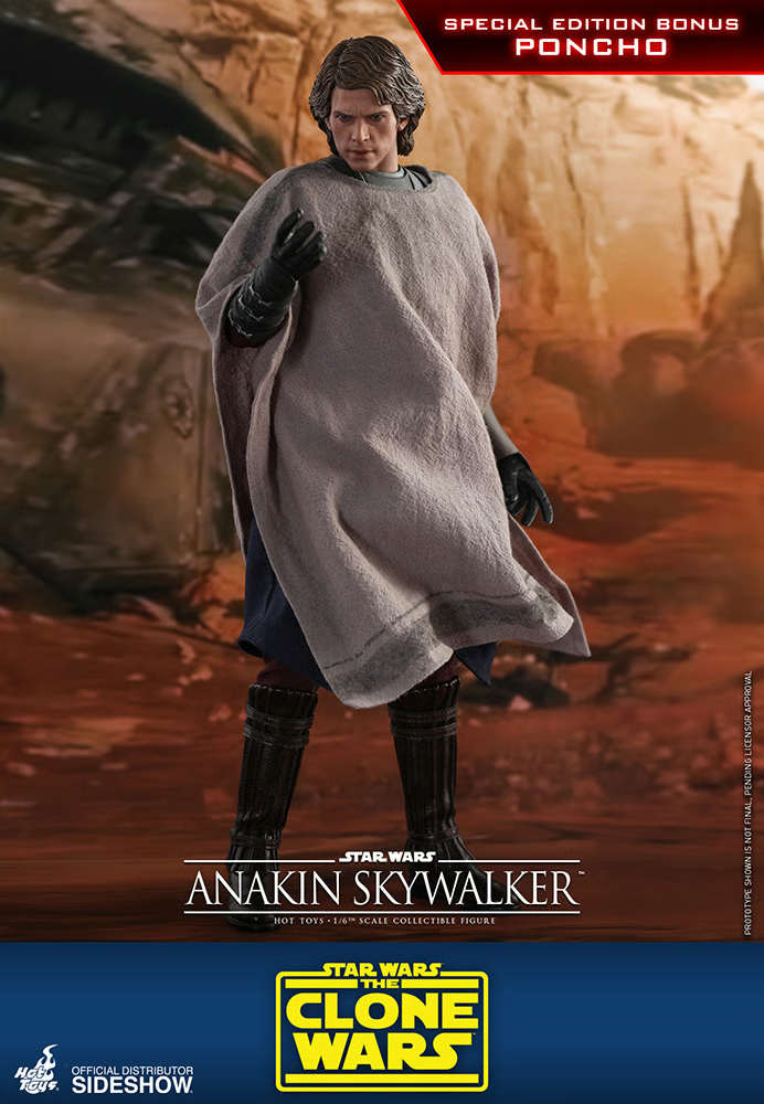 STAR WARS The Clone Wars Anakin Skywalker 1/6 Hot Toys Sideshow Exclusive TMS019