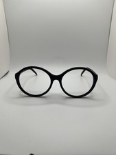 Vintage Liz Claiborne Large Black Round Acetate Frames