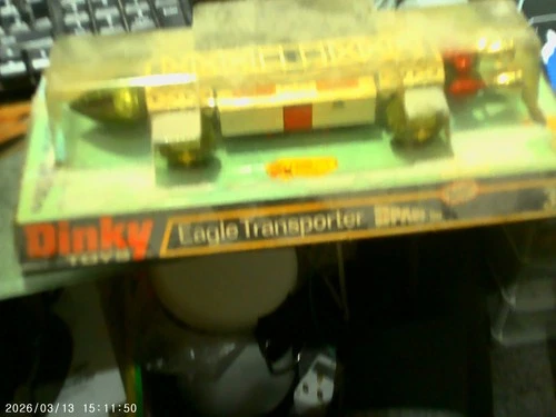 Vintage dusty Dinky 359 Space 1999 Eagle Transporter loft find die cast vehicle