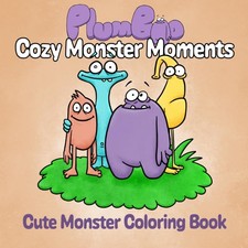 PlumBoo - Cozy Monster Moments: Ein s&uuml;&szlig;es und einfaches Malbuch mit dicken