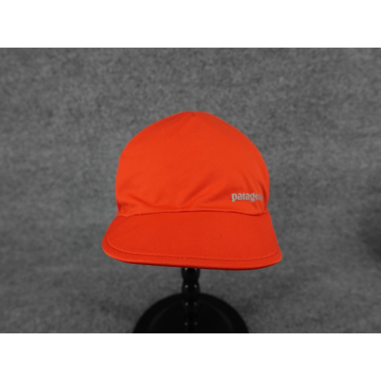 Patagonia Winter Cycling Cap Unisex One Size Orange Good Fleece Ear Flaps Hat