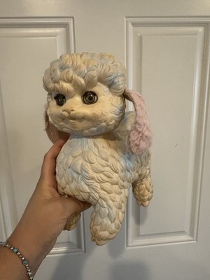Vintage Edward Mobley Lamb Squeak Toy 1966 11” Rubber Plush Ears