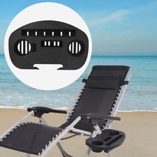 Image of Chair Cup Holder Snack Coffee Cup Chair Tray for Garden Camping Fishing