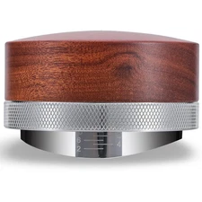 Espresso Distribution Tool 58mm Coffee Distributor Rosewood Adjustable Depth ...