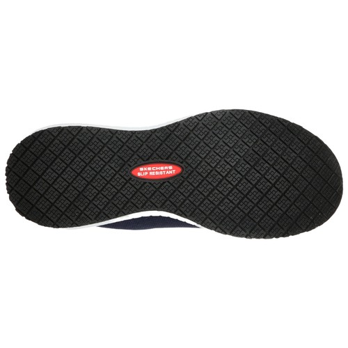 Zapatos de trabajo antideslizantes Skechers para damas Squad entrenador cojín de espuma viscoelástica - Imagen 11 de 13
